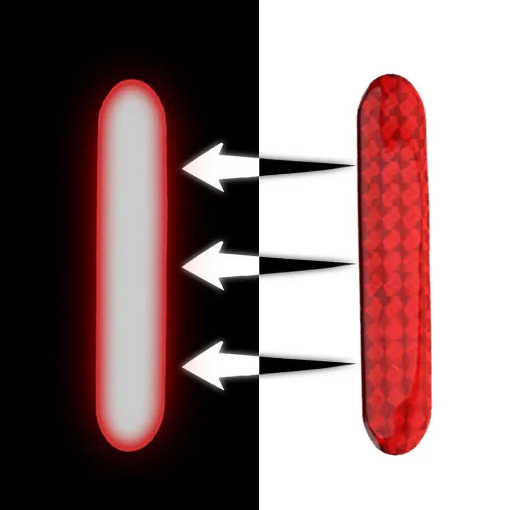 Car Reflective Sticker Car Door Stickers Decal Warning Reflective Tape Strips Red Safety Mark Auto Reflector Stickers Oasis Select