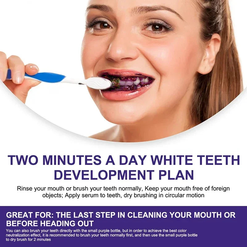 V34 Purple Teeth Whitening Toothpaste – Color Correcting Gel