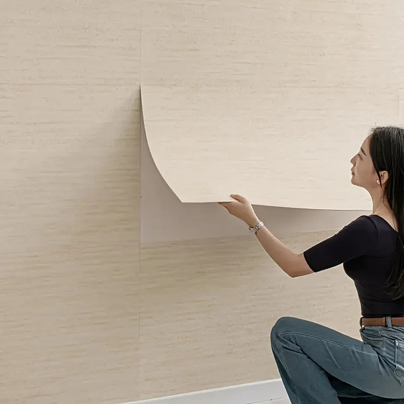 Self-Adhesive 40cm x 3m Thickened 3D Soft Ceramic Wall Sticker Foam Wallpaper For Renovating The Living Room TV Background Wall. Oasis Select
