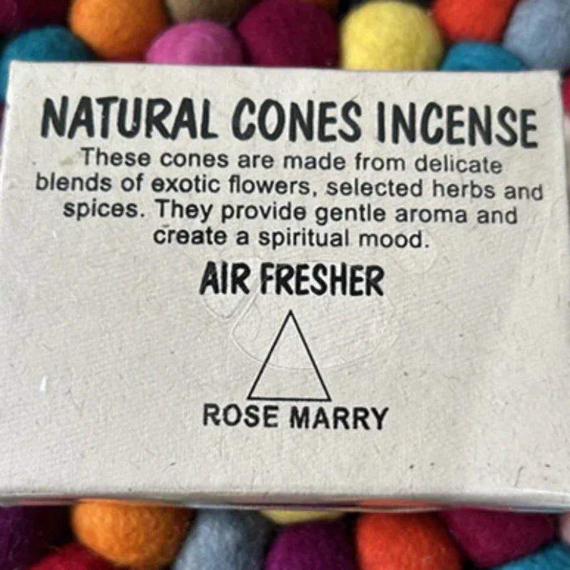 Handmade LotusCone Incense Premium SandalwoodPagoda Aromatherapy for Yoga/Meditation,Natural Home Fragrance Spiritual Cleansing Oasis Select rose marry