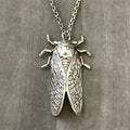 Fashion Retro Insect Cicada Pendant Necklace Metal Unisex Men's Halloween Party Jewelry Gift Accessories Oasis Select YB3015-1