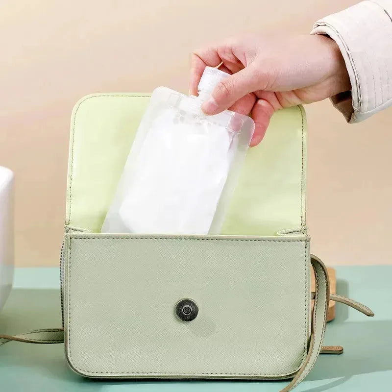 2-10PCS Travel Empty Squeeze Bags Lotion Dispensing Bag Refillable Shampoo Toiletries Conditioner Liquid Cosmetic Storage Pouche Oasis Select