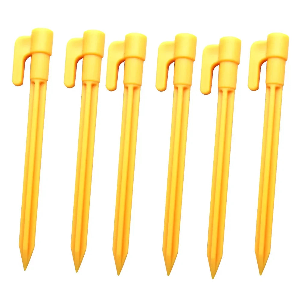 outdoor Camping Tent Nails Sand Ground Triangular Stake Ground Awning Camping Tools Plastic Tent Pegs Nail Oasis Select