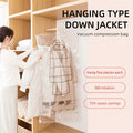1PC 5 Hooks, Oversized Hanging Vacuum Compression Storage Bag, Thickened Sorting Bag, Clothing Protection and Space Saving Oasis Select L