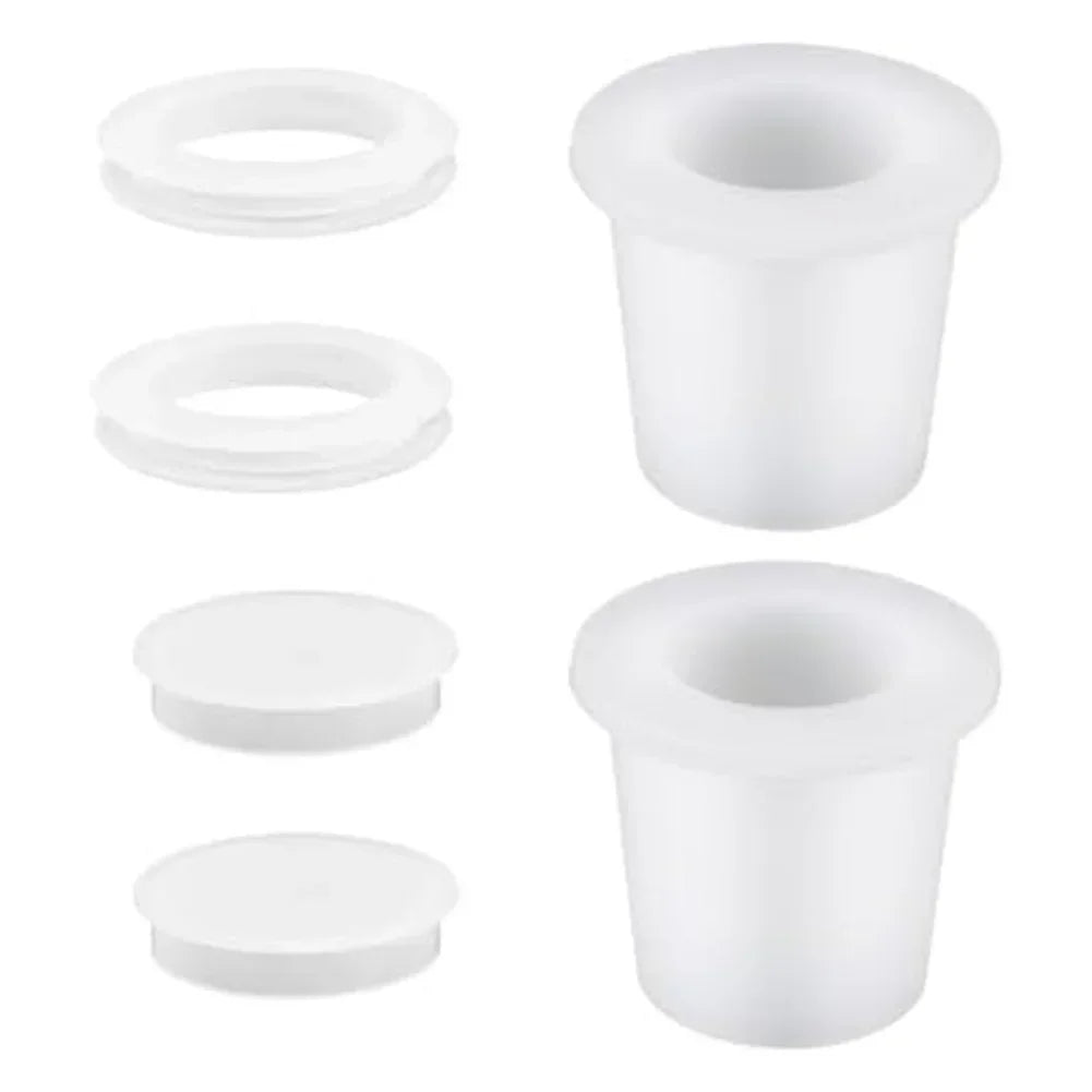 2Sets Patio Umbrella Hole Loop& Cover Set - Silicone Wedge For 2-2.5 Inch Hole Suitable For A Wide Variety Of Outdoor Furniture Oasis Select white China Mainland
