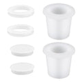 2Sets Patio Umbrella Hole Loop& Cover Set - Silicone Wedge For 2-2.5 Inch Hole Suitable For A Wide Variety Of Outdoor Furniture Oasis Select white China Mainland