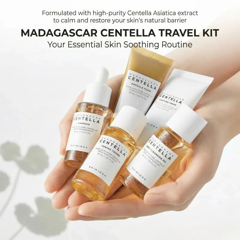 SKIN1004 Korean Centella Travel Kit – 5-Piece Mini Skincare Set