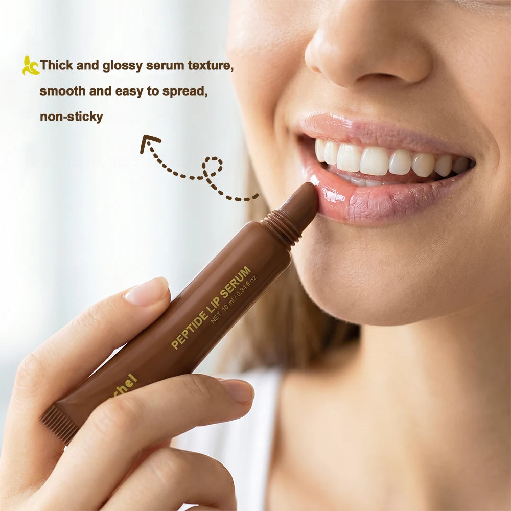 Caramel Banana Flavoured Peptide Lip Balm Instant Deep Hydration Smooth Fine Lines High Gloss Lip Finish Banana Peptide Lip Balm Oasis Select