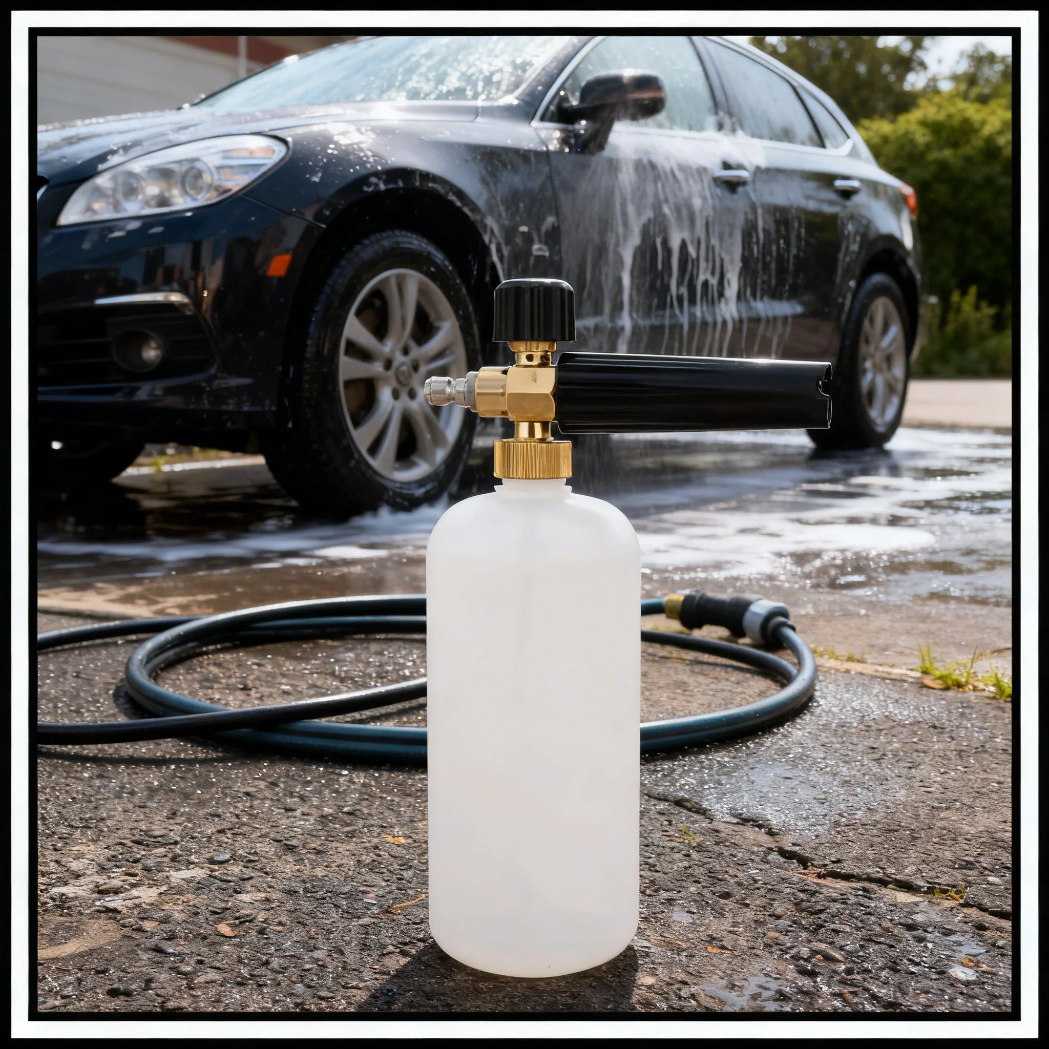 Snow Foam Cannon 1L – 1/4" Quick Connect Car Pressure Washer Gun