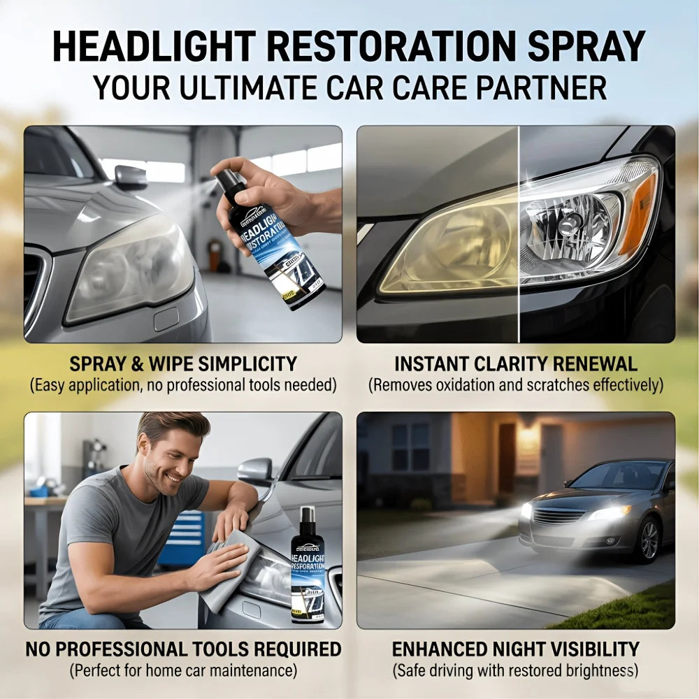 Car Headlight Restore Polish 3.5oz – Removes Yellowing & Haze Headlight Restore Polish Oasis Select
