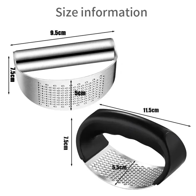 Upgraded Stainless Steel Garlic Press Squeezer Manual Garlic Ginger Rocker Crusher Garlic Cutting Mince Tools Kitchen Gadgets Oasis Select