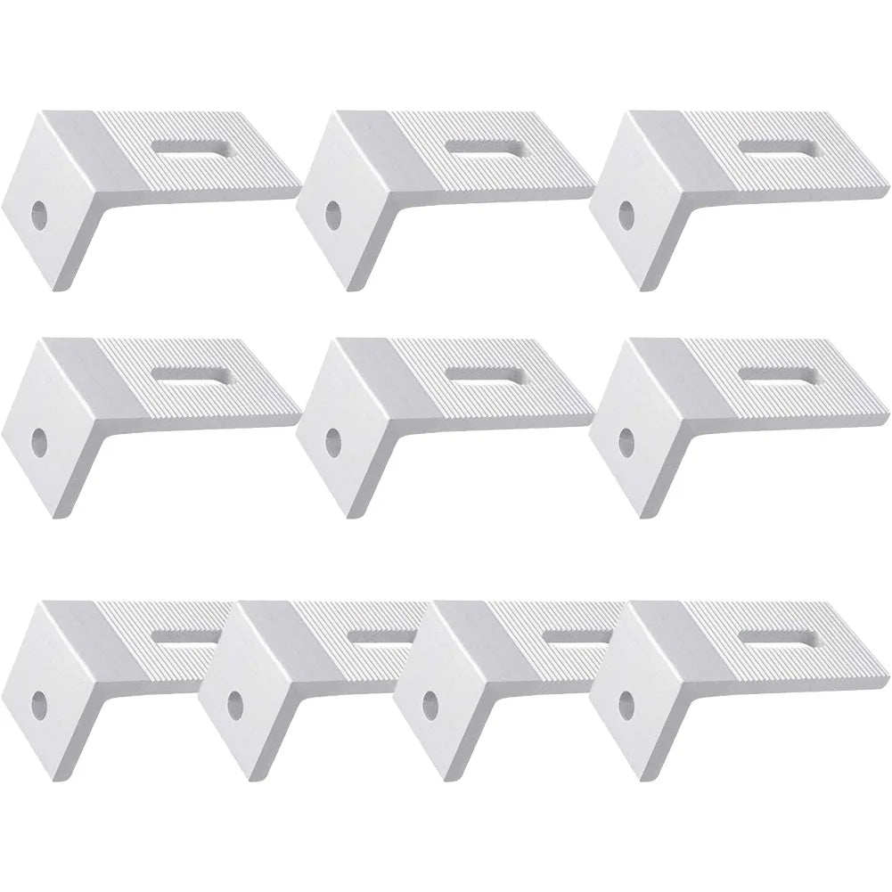 1/4/10pcs Solar Panel Module Aluminum Bracket L Solar Mount Bracket For RV Boat Off Grid Roof Solar System Accessories Oasis Select