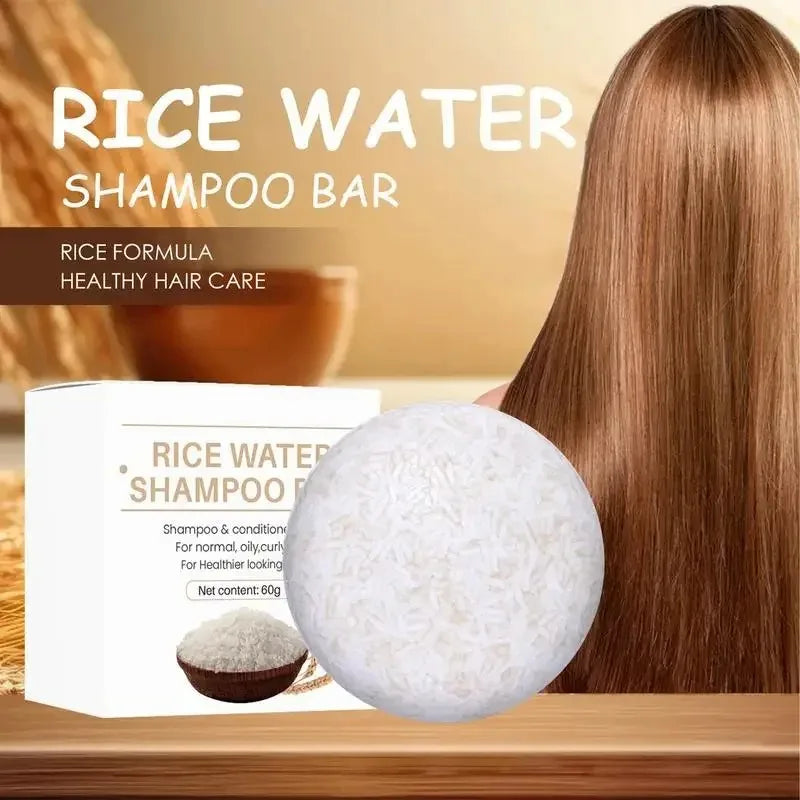 Organic Rice Shampoo Soap Bar Oil Free Conditioning Soap Rice Water Protein Nourishing Anti-loss Hair Hair Growth Soap Bar Oasis Select
