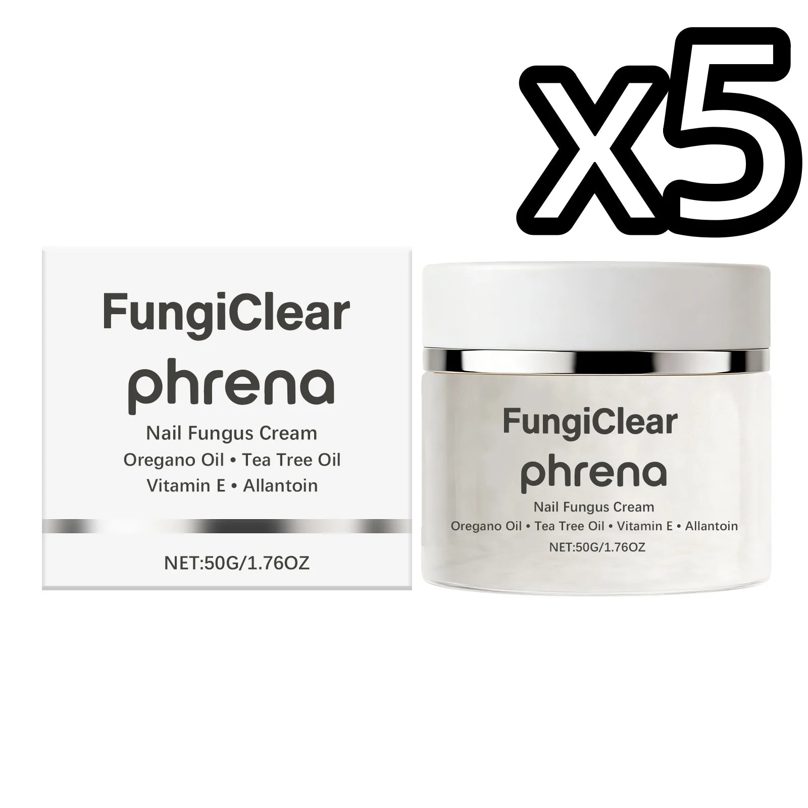 Plant Extract Nail Care Cream – Repair, Nourish & Fungus Defense Nail Treatment Cream Oasis Select 50g Boxed x 5