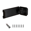 New Stainless Steel Door Clasp Lock 90 Degree Anti-theft Padlock Hasp Right Angle Burglar-proof Door Hasps Door Oasis Select Black Style 2