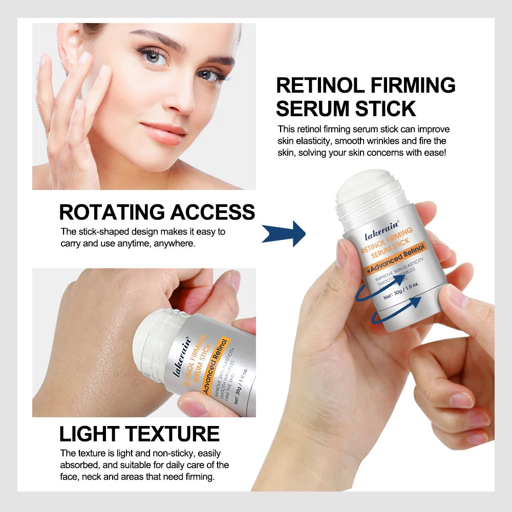 Retinol Firming Serum Stick Smooths Wrinkles Enhances Skin Elasticity Improves Overall Radiance Moisturizers Eye Neck Skincare Oasis Select
