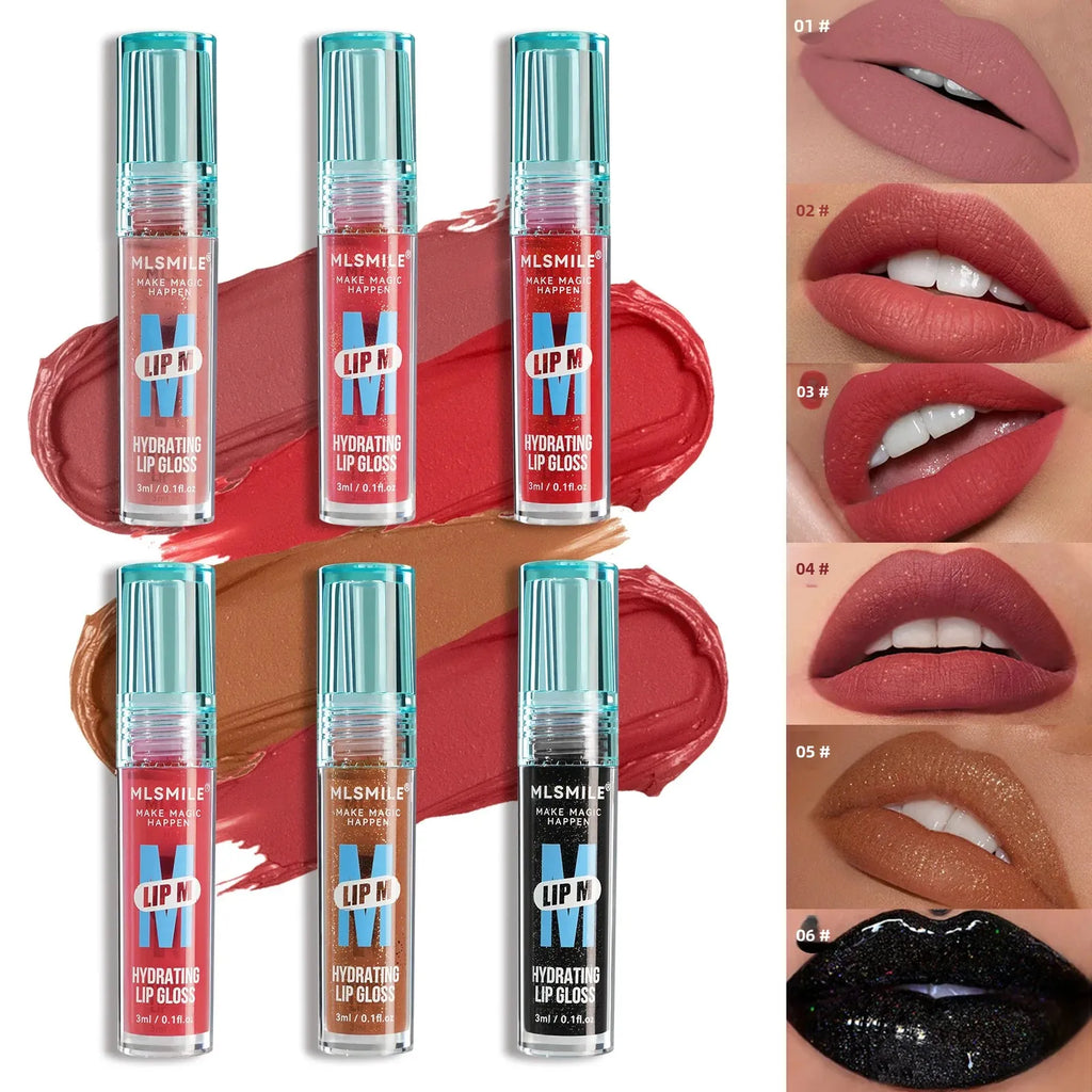 MLSMILE Pearl Lip Gloss – Matte Velvet, Waterproof, Long Lasting