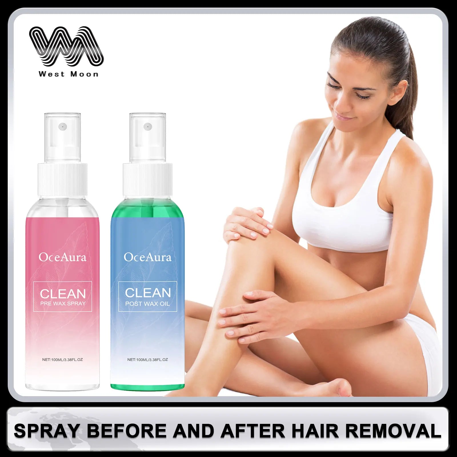 Hair Removal Care Spray Reduce Redness Relieve Skin Reduce Tightening Dryness Anti Swelling Non-greasy Moisturizing Post Wax Oil Oasis Select