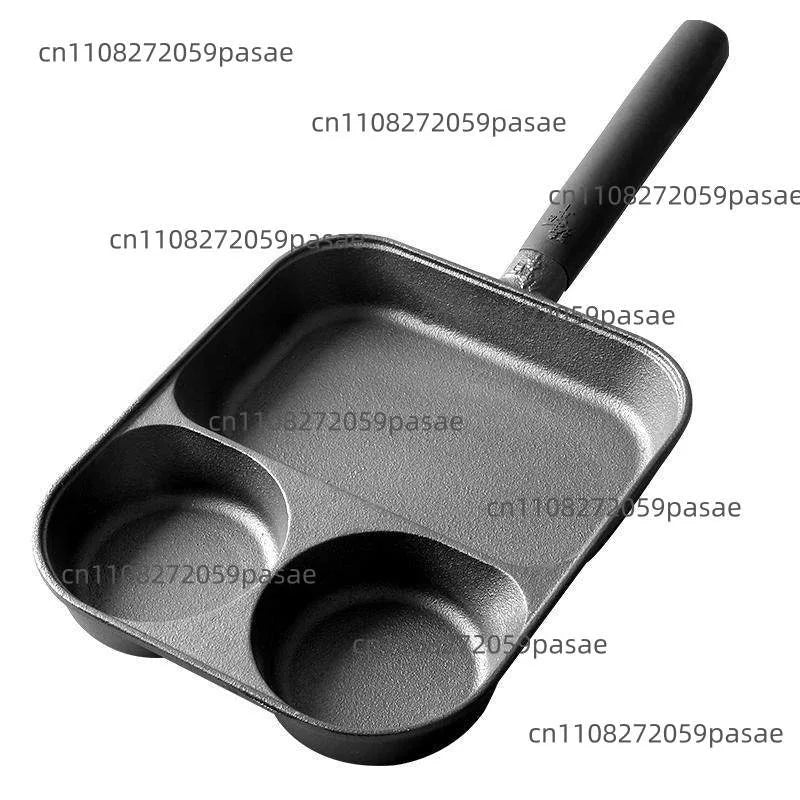 Cast Iron Non-Stick Egg & Burger Breakfast Pan