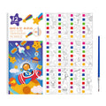 12 Sheets/Set Portable Watercolor Painting Book Coloring Book With Paint Brush Book Kids Graffiti Picture Drawing Stationery Oasis Select StyleC