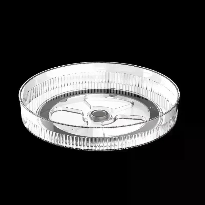 Clear 360 Degree Rotating Perfume Storage Tray 1Pcs Makeup Organizer Display Case for Vanity Desktop Bathroom Countertop Oasis Select