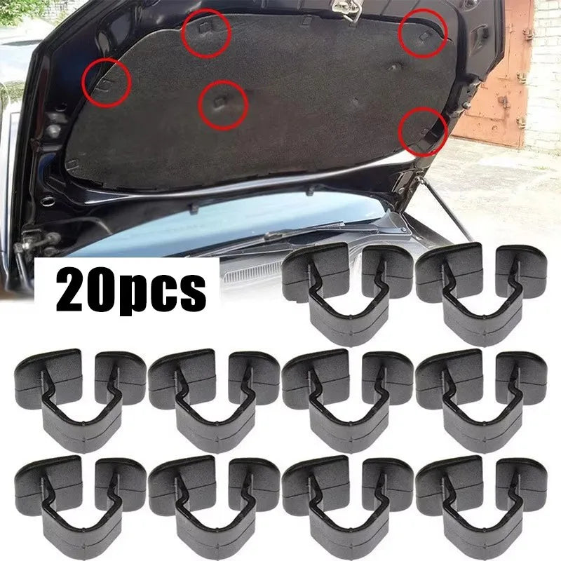 10-100pc Car Hood Bonnet Insulation Clips Rivet Retainer 1H5863849A01C for VW Polo Tiguan Passat B5 B6 SEAT Leon 2 Skoda Octavia Oasis Select 20pcs