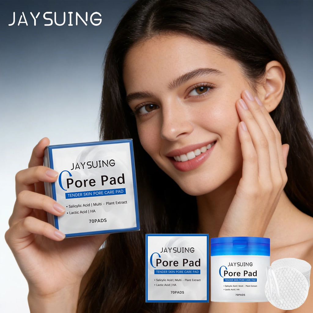 Jaysuing Hyaluronic Acid Cotton Pads Gentle Exfoliate Unclog Pores Reduce Acne Pimples Daily Skincare Use Face Clean Cotton Pads Oasis Select