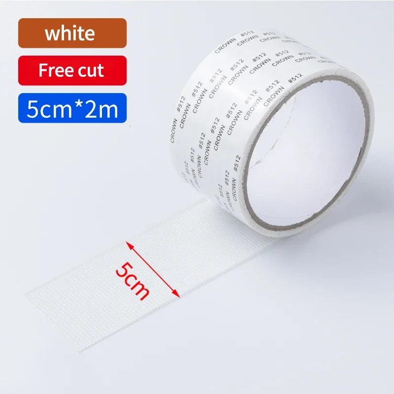 2M Strong Self-Adhesive Window Screen Repair Tape - Cover Holes and Tears, Keep Insects Out Window Screen Mosquito Net Oasis Select white 5cmx2meter 5pcs