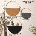 Ins Bohemian Style Double Circular Shelving Wall Decoration Pure Hand-woven Wall Hanging Room Decor Aesthetic Oasis Select 3pcs-set 7458