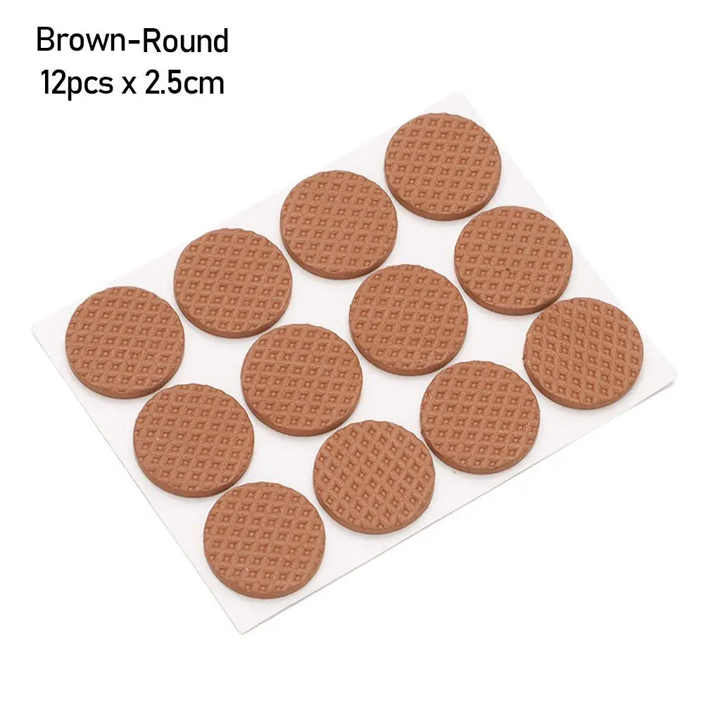 6/9/12PCS Self Adhesive Non-slip Mat Bumper Cushion Furniture Leg Foot Mat Felt Pads For Chair Table Protector Hardware Oasis Select type 6