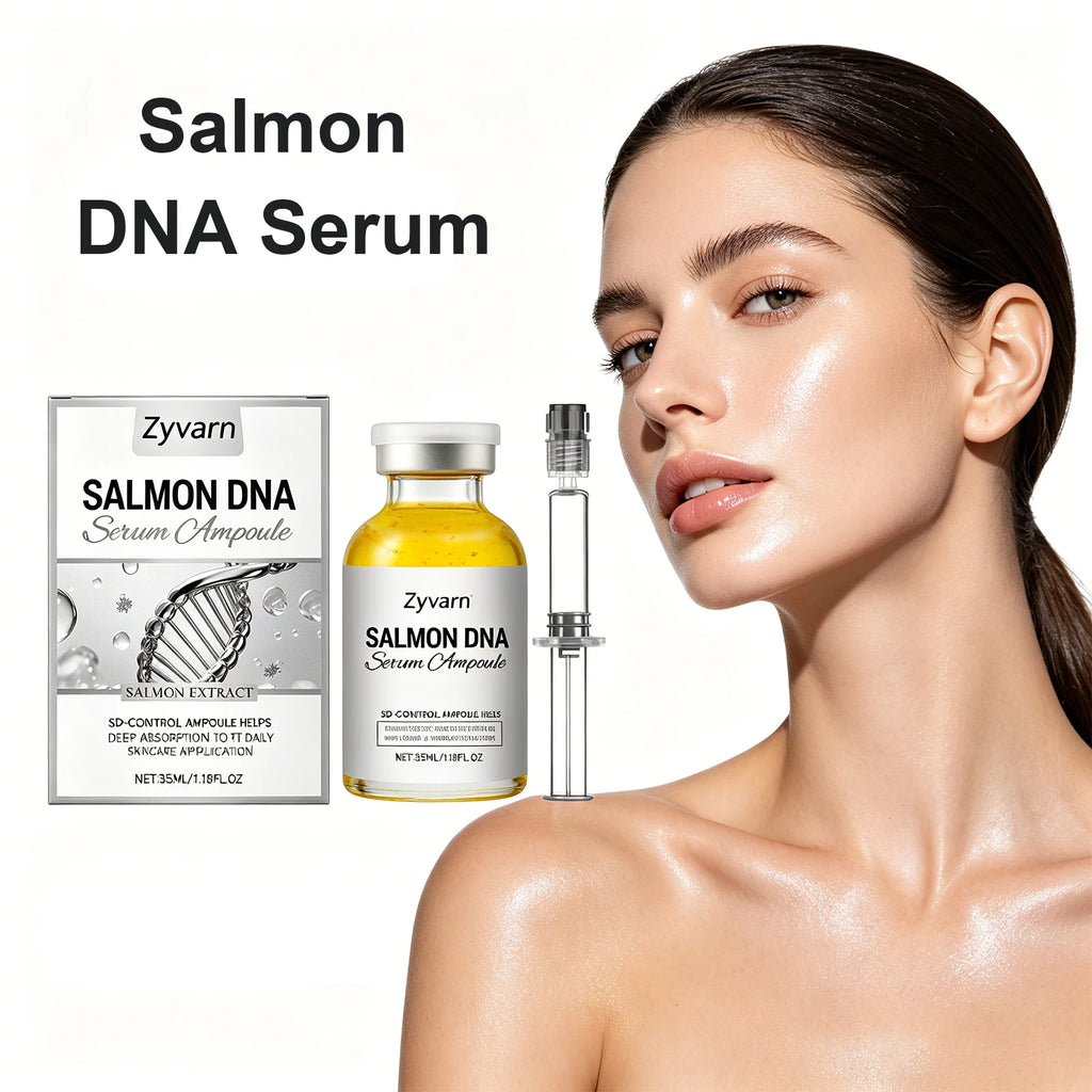 35ml Salmon DNA Serum Ampoule Hydrating Facial Essence Brightening Smoothing Glow Skin Soothing Daily Care Gentle Formula Oasis Select