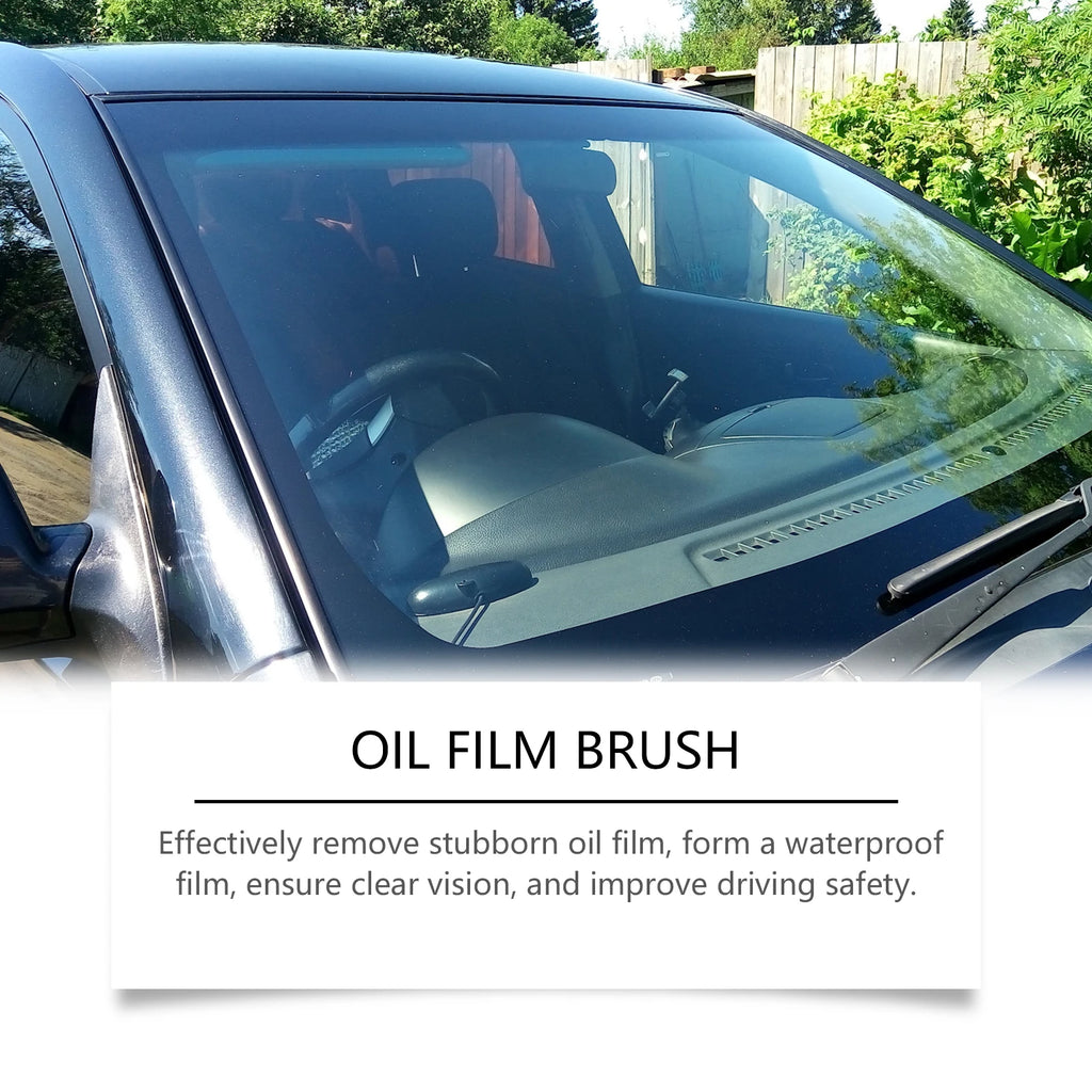 Car Oil Film Cleaning Brush Clean the Car Windows Windshield Oil Film Remover for Car Window Smooth Brighten Car Cleaning Tools Oasis Select