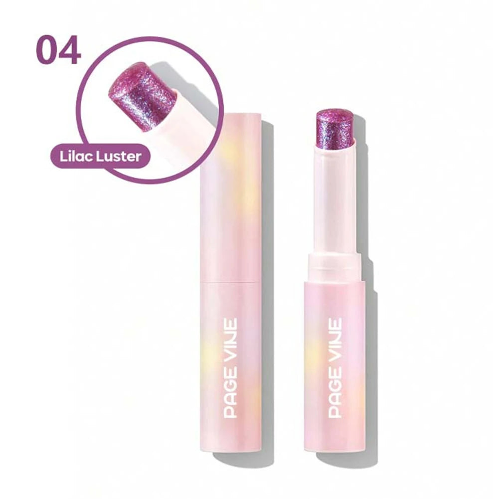 Sparkling Jelly Highlighter Stick Pearlescent Monochrome Shine Glitter Highlight Eyeshadow Stick High Gloss Face Brighten Makeup Oasis Select 04