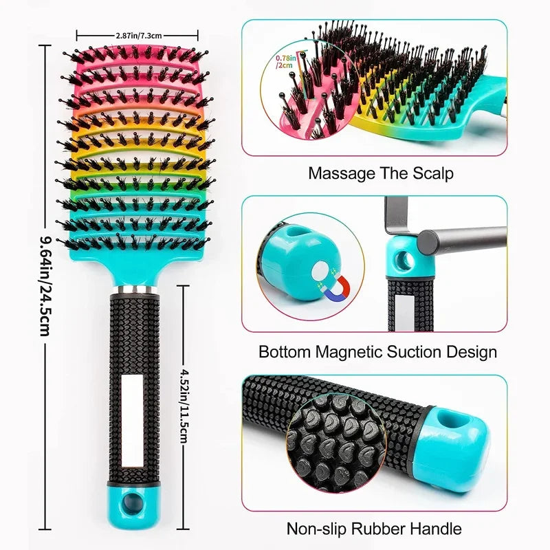 Multi-Color Scalp Massage Comb | Wet & Curly Hair Tool Scalp Massage Comb Oasis Select