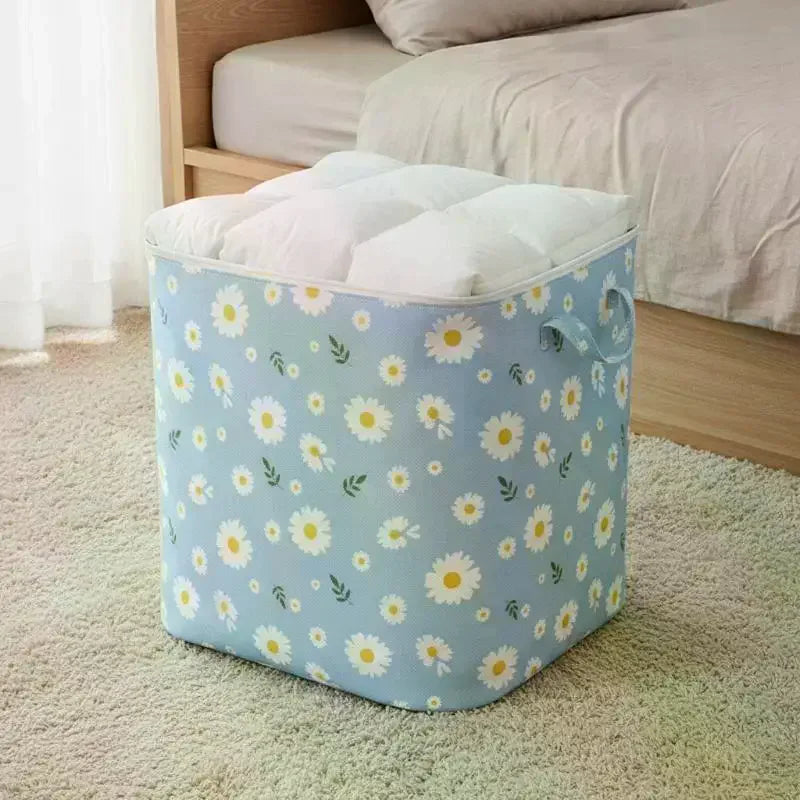 Foldable Non-Woven Clothes Storage Bag | Large Capacity Zipper