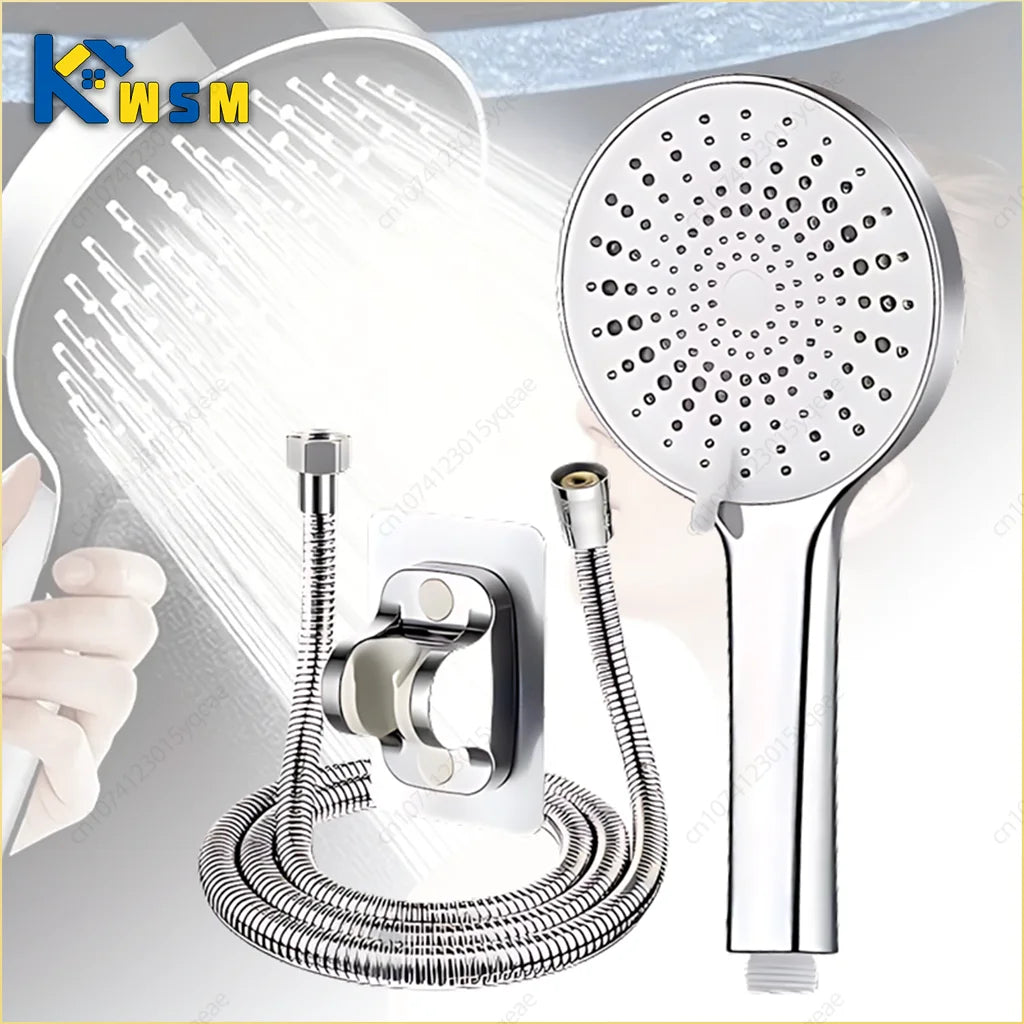 Large Panel Shower Head Pressurised Five-speed Adjustable Shower Bathroom Rain Shower Head Bathroom Shower Accessories Oasis Select