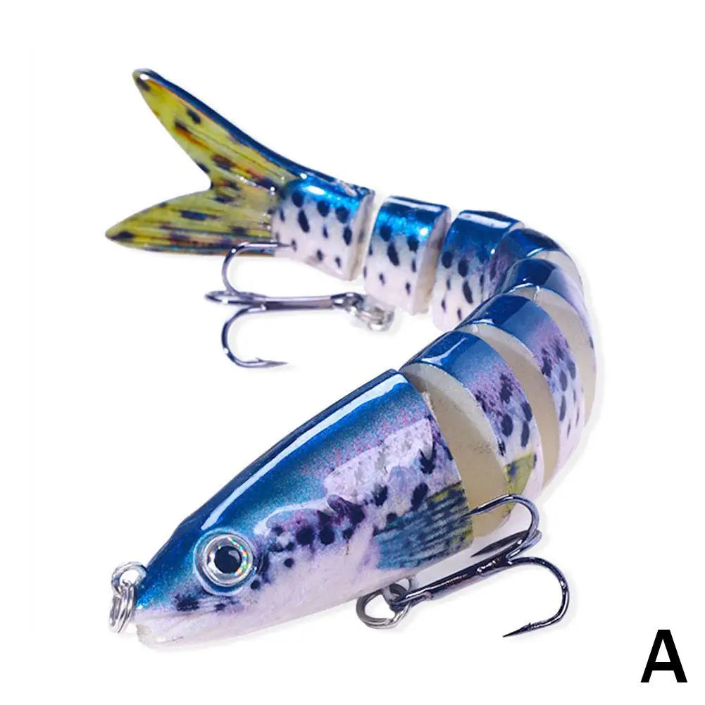 Multi Jointed Fishing Lure Slow Sinking Bionic Segmented Bait 13.4cm/18.6g Wobble Tackle for Freshwater Saltwater Pesca Oasis Select A