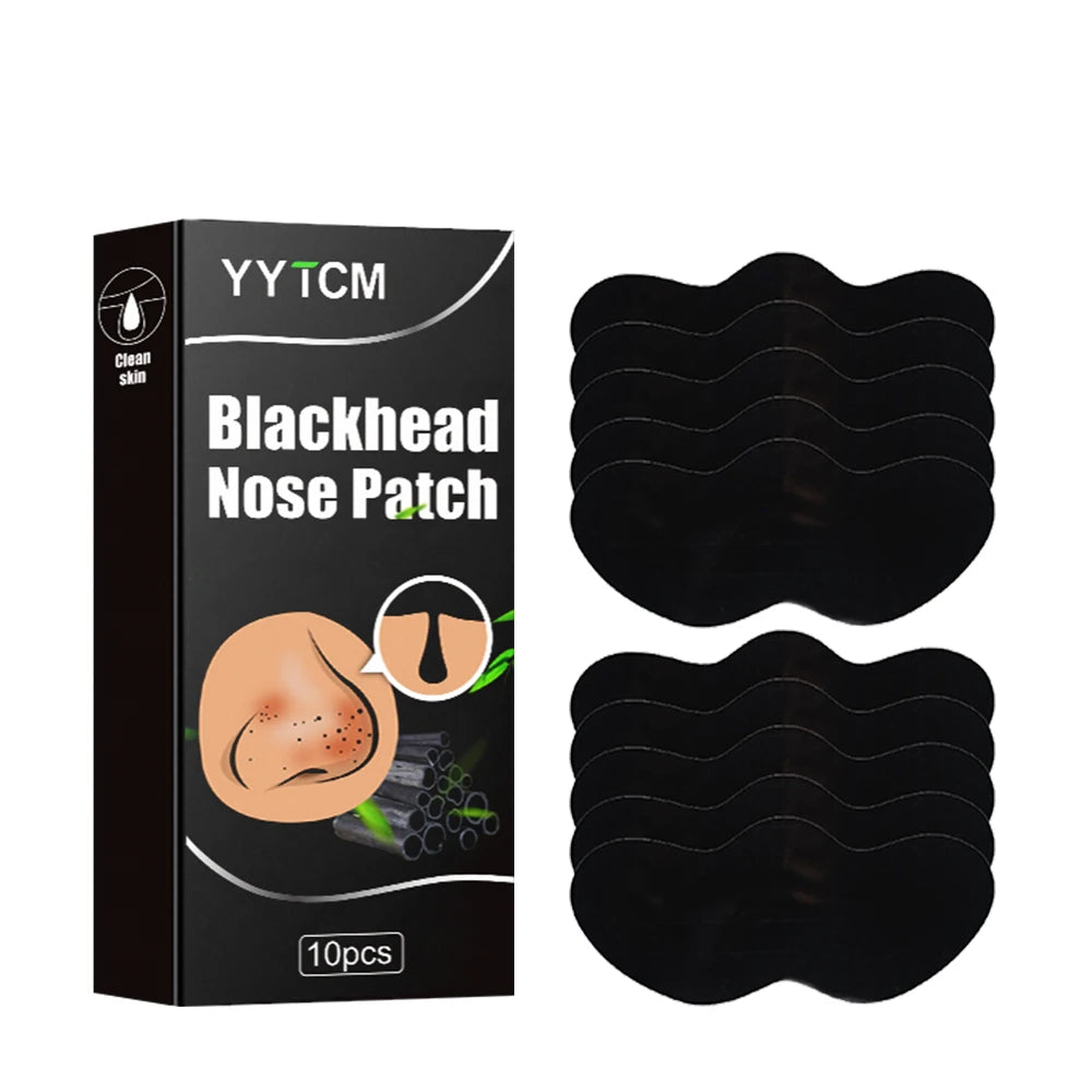 Bamboo Charcoal Nose Pore Strips – Deep Cleansing Blackhead Remover Nose Pore Strips Oasis Select 10pcs with box