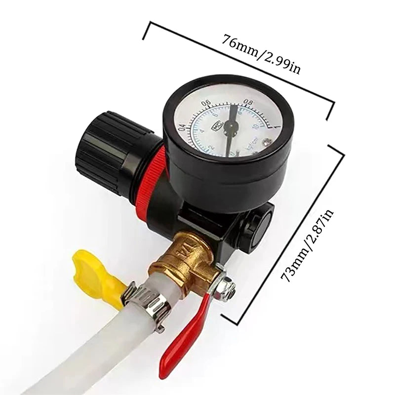 Auto Coolant Water Tank Leakage Detector Universal Pressure Tester Gauge Car Cooling System Tester Radiator Durable Oasis Select