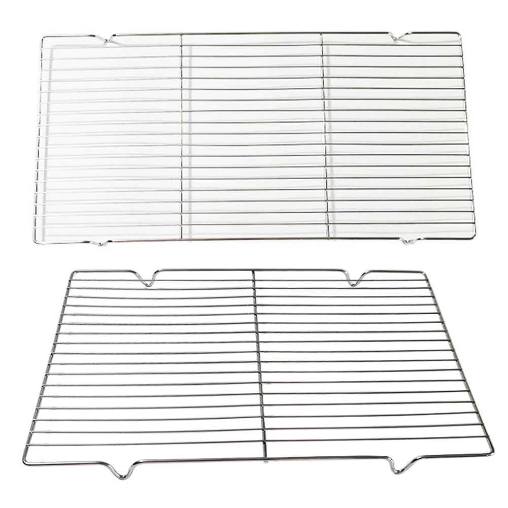 1pc Stainless Steel Mat Net Grid Shape Rectangle Grill Grilling Mesh Net BBQ Tools Picnic Outdoor Travel Barbecue Tool Accessory Oasis Select