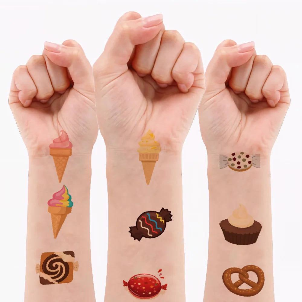 54-Piece Waterproof Temporary Tattoo Stickers – Fun Body Art