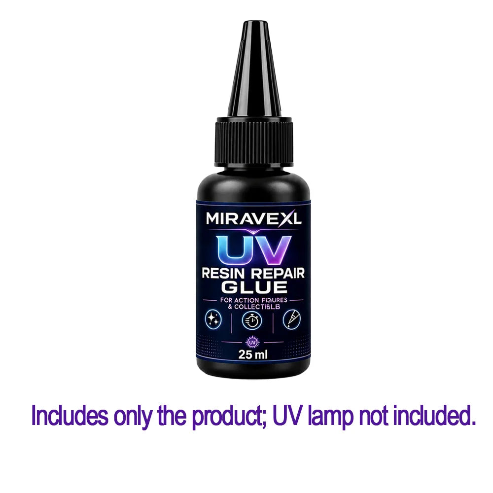 25g MIRAVEXL UV Epoxy Resin Glue DIY Jewelry Making High Transparency Fast Drying High Hardness Glue UV Lamp DIY Craft Decor Oasis Select 25G