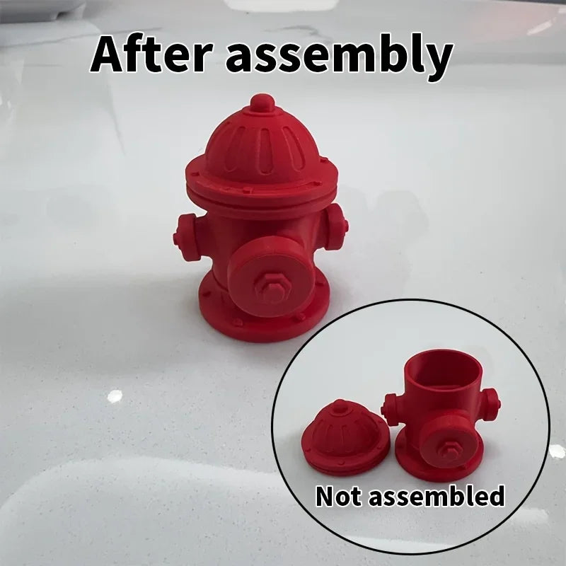 1:64 Miniature Fire Hydrant Model Diy Dollhouse Spring Press Decompression party mini Toy Miniatures Dollhouse Model Decor Gifts Oasis Select