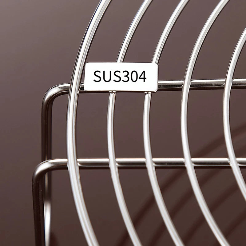 304 Stainless Steel Round Steamer Rack Kitchen Multifunction Pot Steaming Tray Dumplings Eggs Grill Stand Pressure Cooker Trivet Oasis Select