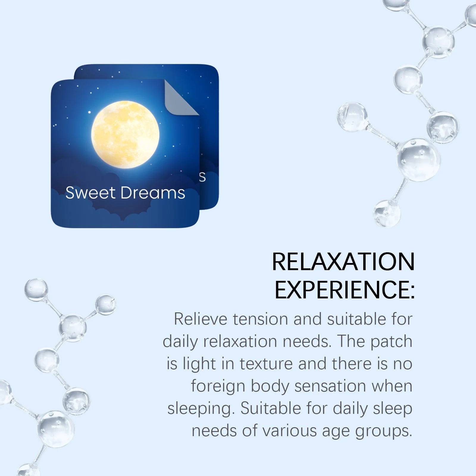 Sleep Care Patches | Natural Daily Gentle Nighttime Soothing Care for Peaceful & Restful Sleep, Convenient Portable Design Oasis Select