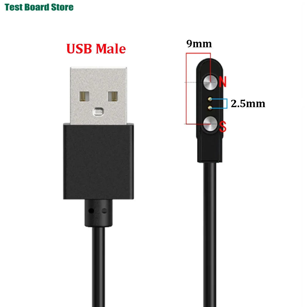 Smart Watch Magnetic USB Dock Charger 2pin 4pin Charging Cable Oasis Select USB-2.5-9