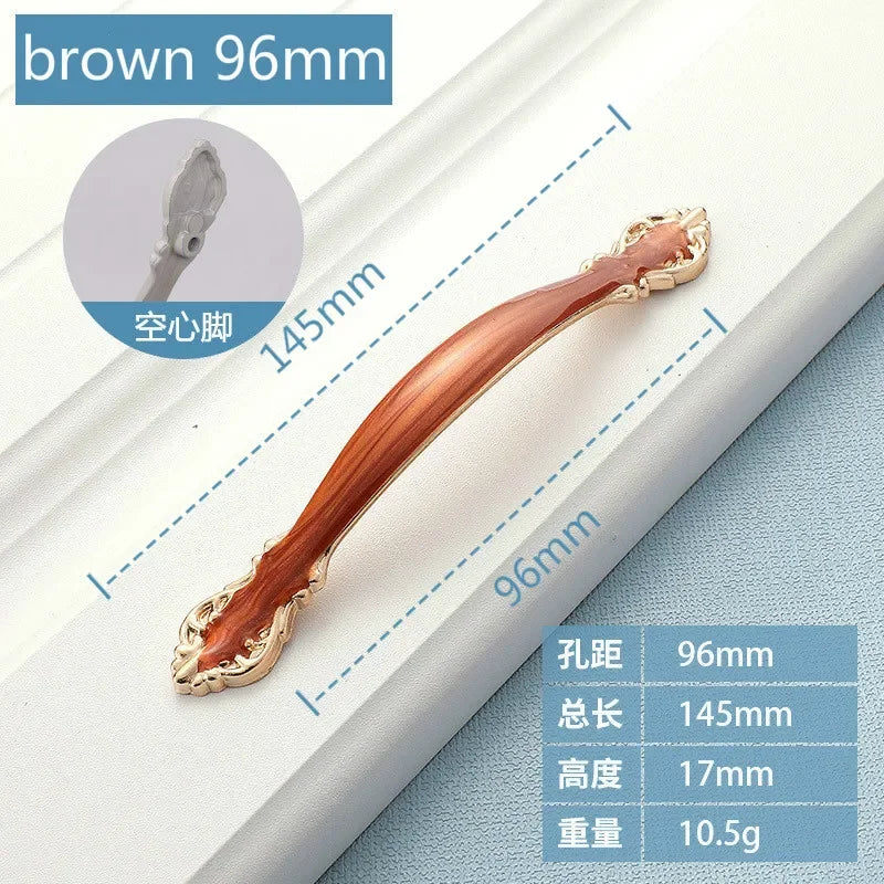 Cabinet Handles Simple Desk Drawer Pulls Cabinet Door Handles Drawer Handles Furniture Hardware Kitchen Accessories Oasis Select brown 96mm