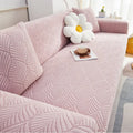 Elastic Sofa Cover All-season Anti-slip Anti-cat Scratch 360° Dust-proof and Beautiful Hair Cover Couch Cover Oasis Select pink 1 person 90cm-140cm