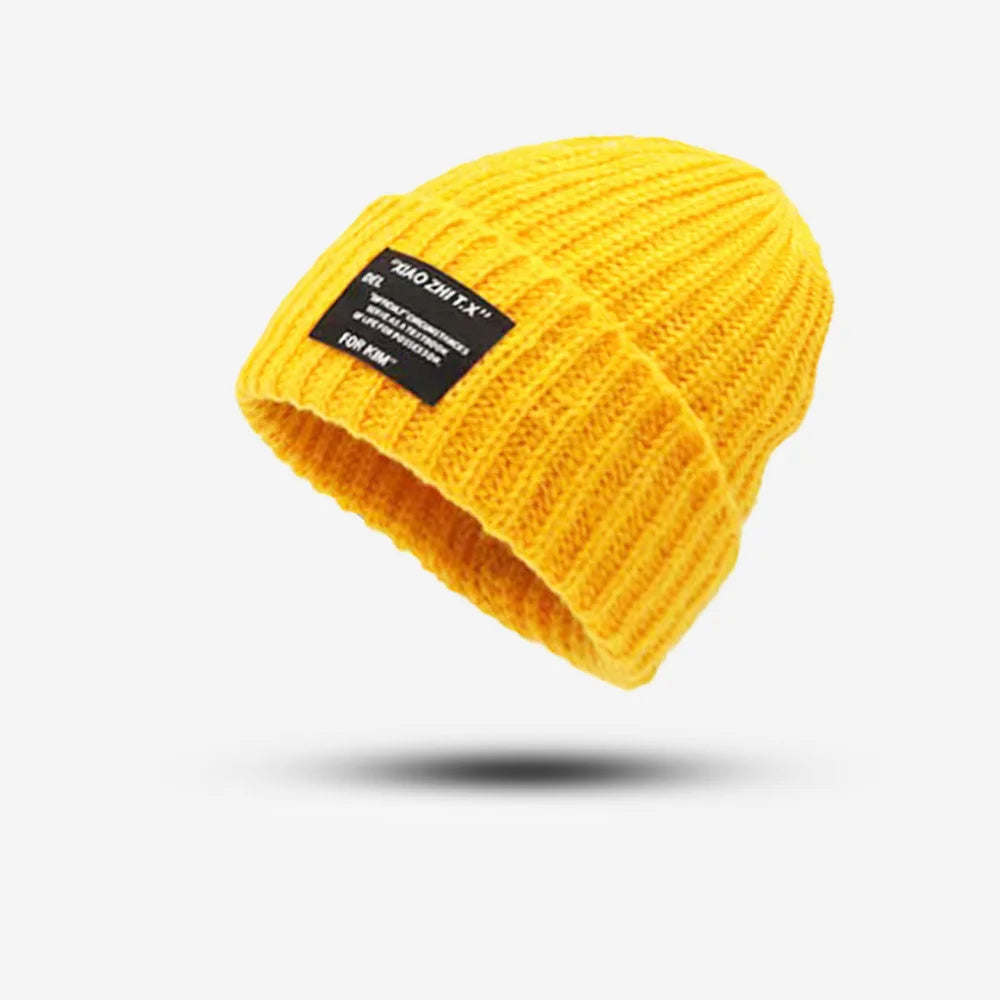 Big head hat, lazy hat, knitted hat, pile hat, deer plush hat, small face, knitted hat, generous logo hat Oasis Select 2