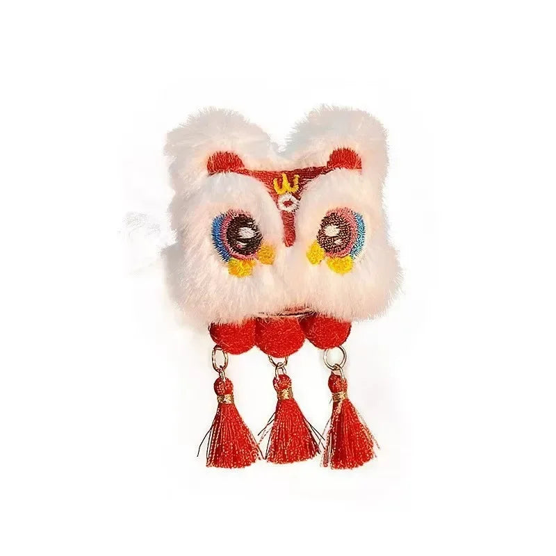 1/2pcs tassel hair clip, red New Year hair clip, Chinese style cute women's autumn and winter ancient style Hanfu headwear Oasis Select 1pc tassel